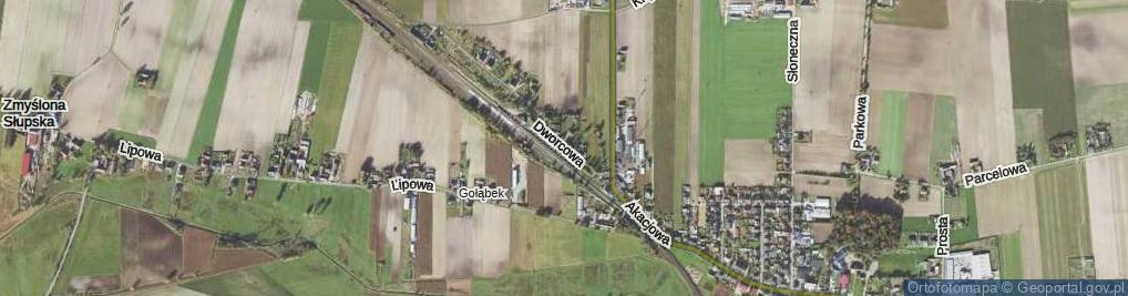 Zdjęcie satelitarne Dworcowa ul.